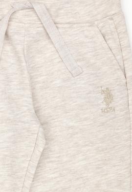 Kız Çocuk Bej Melanj Eşofman Altı - 50272438051