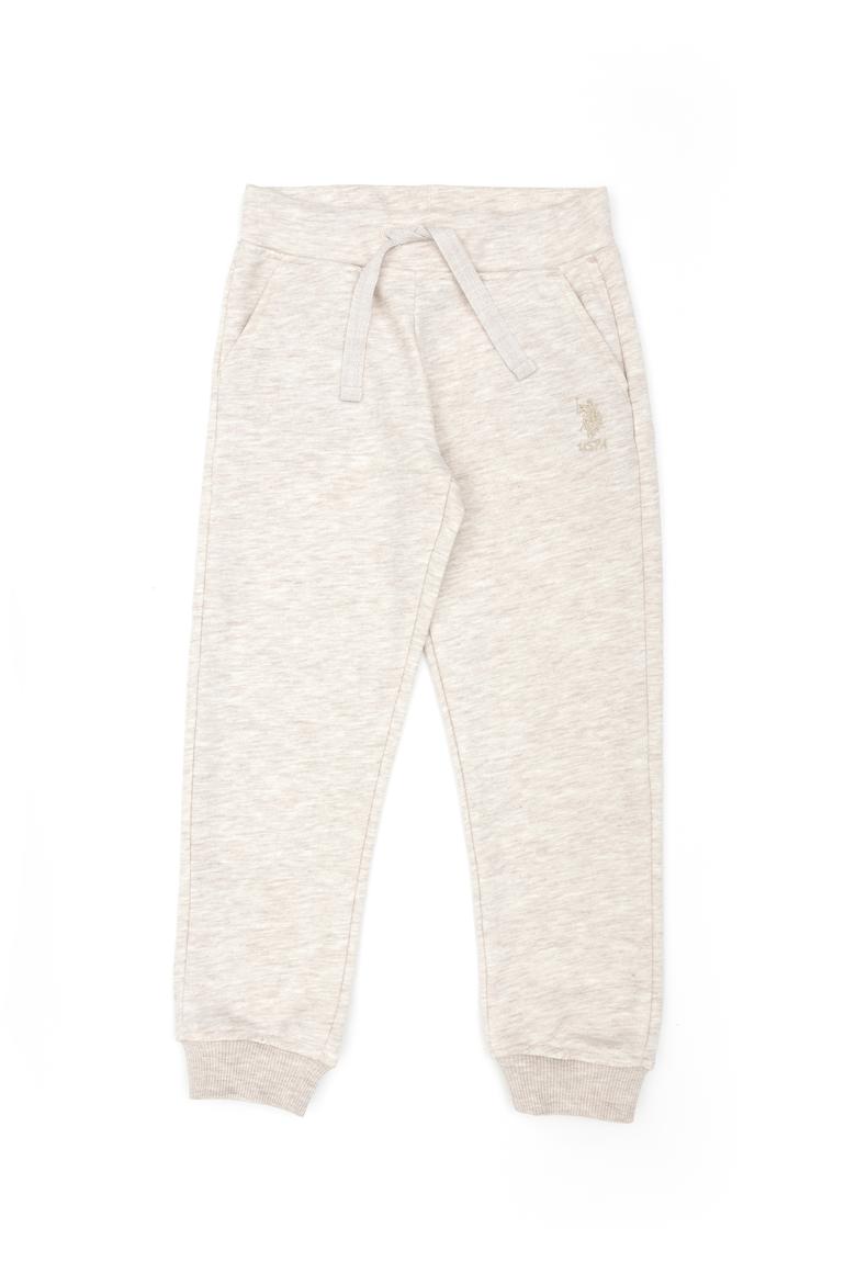 Kız Çocuk Bej Melanj Eşofman Altı - 50272438051