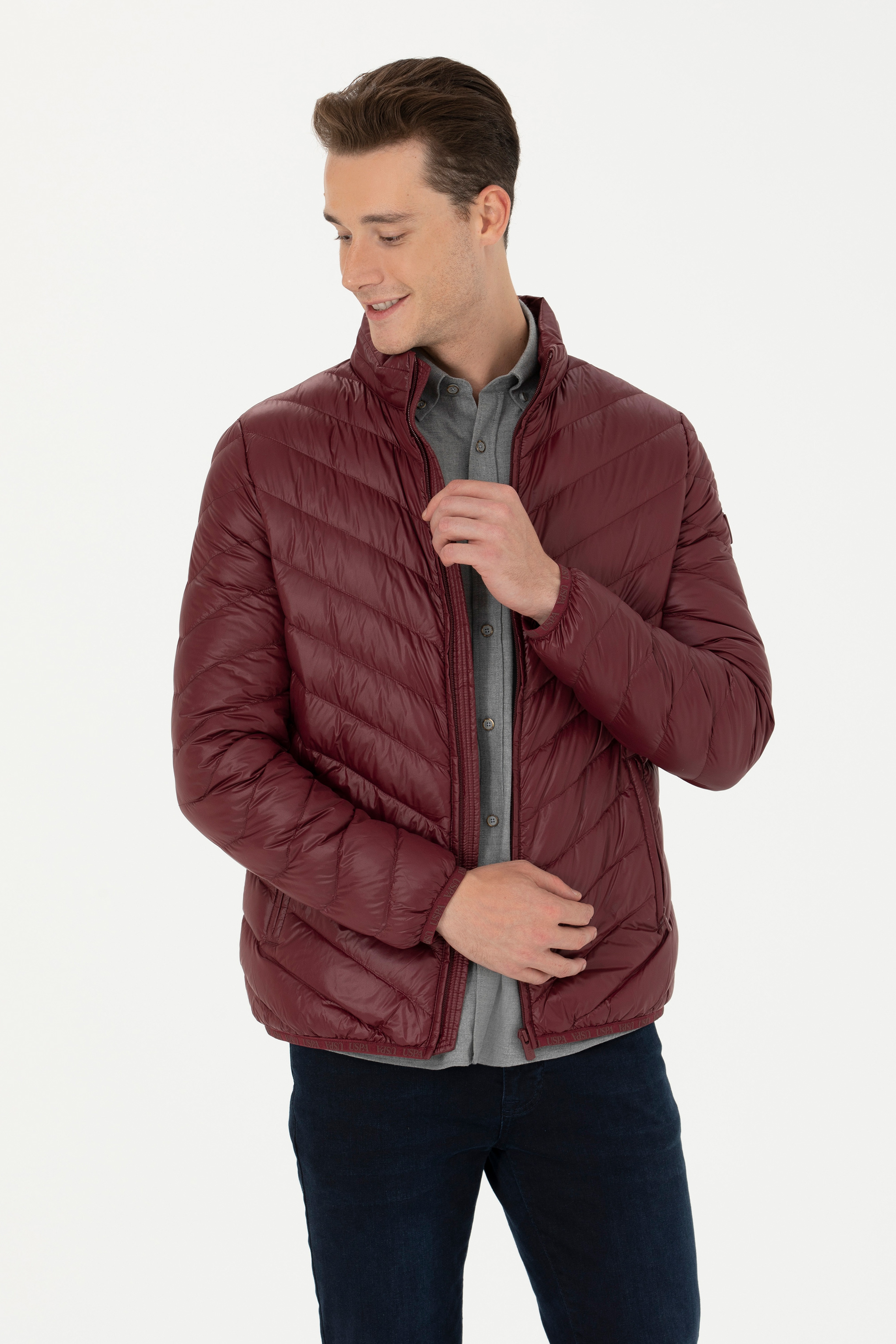 Erkek Bordo Mont - Image 3