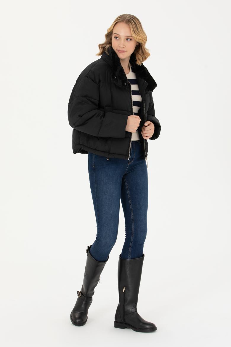 Kadın Siyah Mont - 50271165026