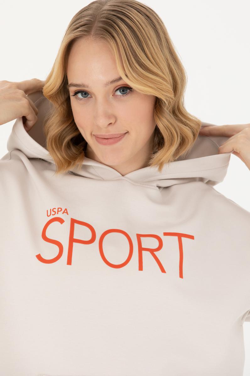 Kadın Taş Kapüşonlu Sweatshirt