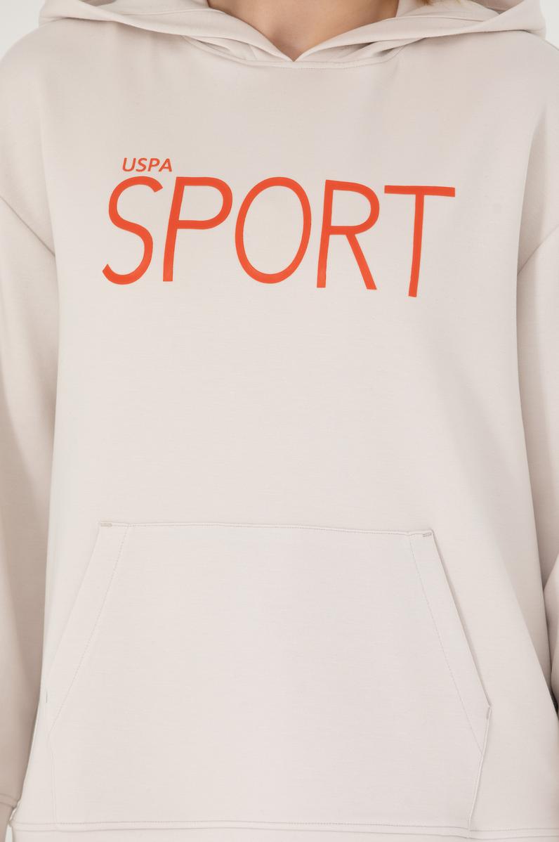 Kadın Taş Kapüşonlu Sweatshirt