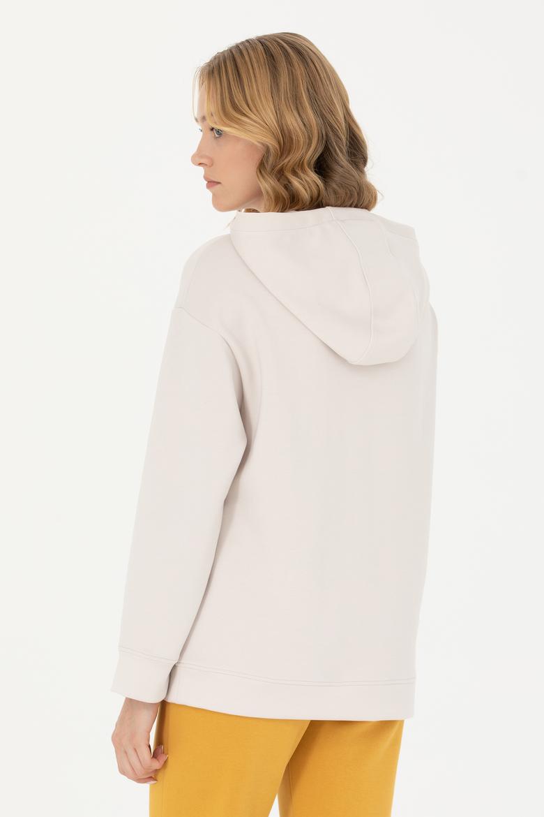 Kadın Taş Kapüşonlu Sweatshirt - 50271612012