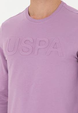 Erkek Lila Basic Sweatshirt - 50269402171