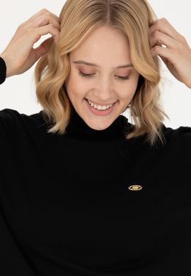 Kadın Siyah Balıkçı Yaka Basic Kazak - 50269012005