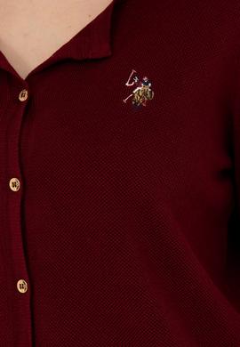 Kadın Bordo Basic Triko Hırka - 50269008043