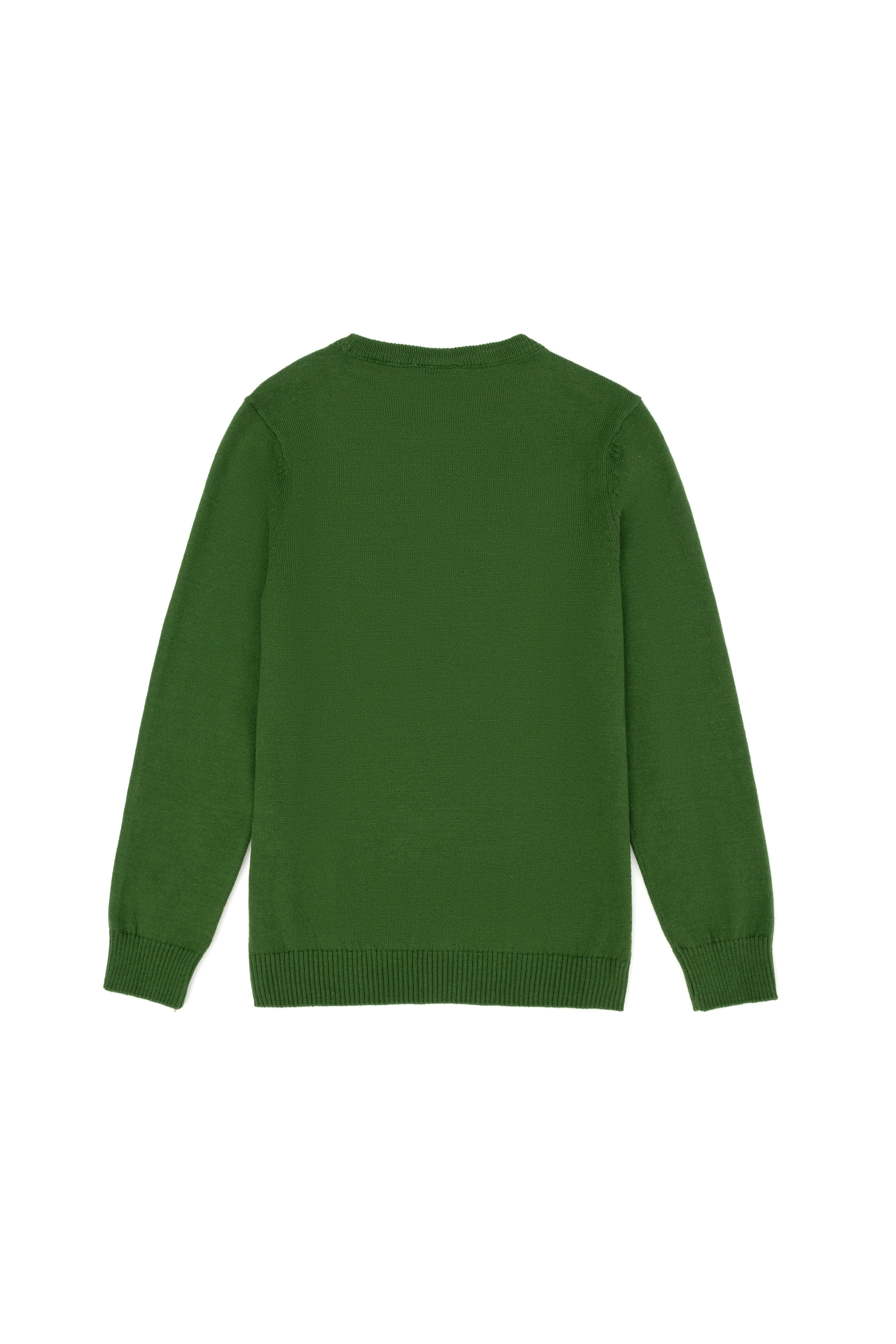 Erkek Çocuk Yeşil Basic Kazak - Image 2