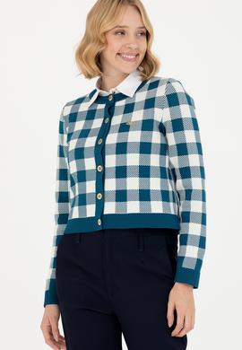 Kadın Petrol Triko Hırka - 50269487009