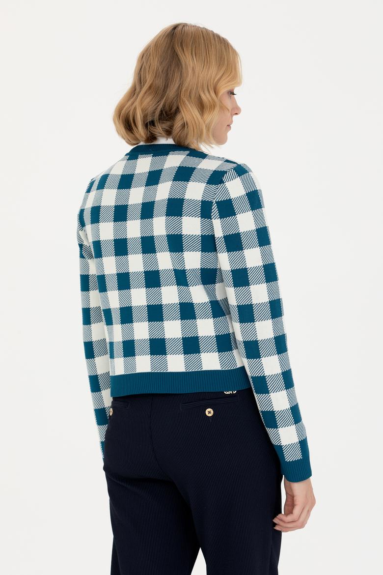 Kadın Petrol Triko Hırka - 50269487009