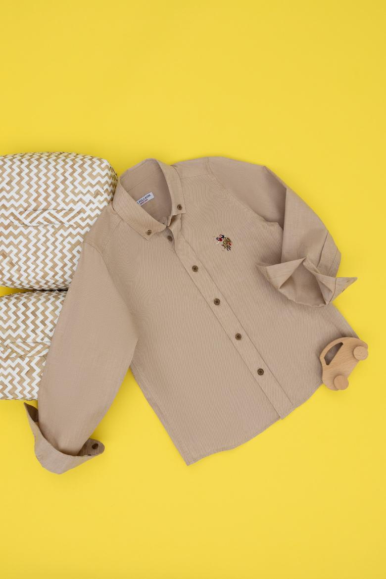 Erkek Çocuk Coconut Uzun Kollu Basic Gömlek