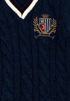 Erkek Çocuk Lacivert V Yaka Kazak - 50271367020