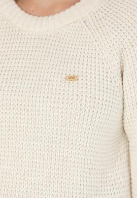 Kadın Krem Bisiklet Yaka  Kazak - 50272045012