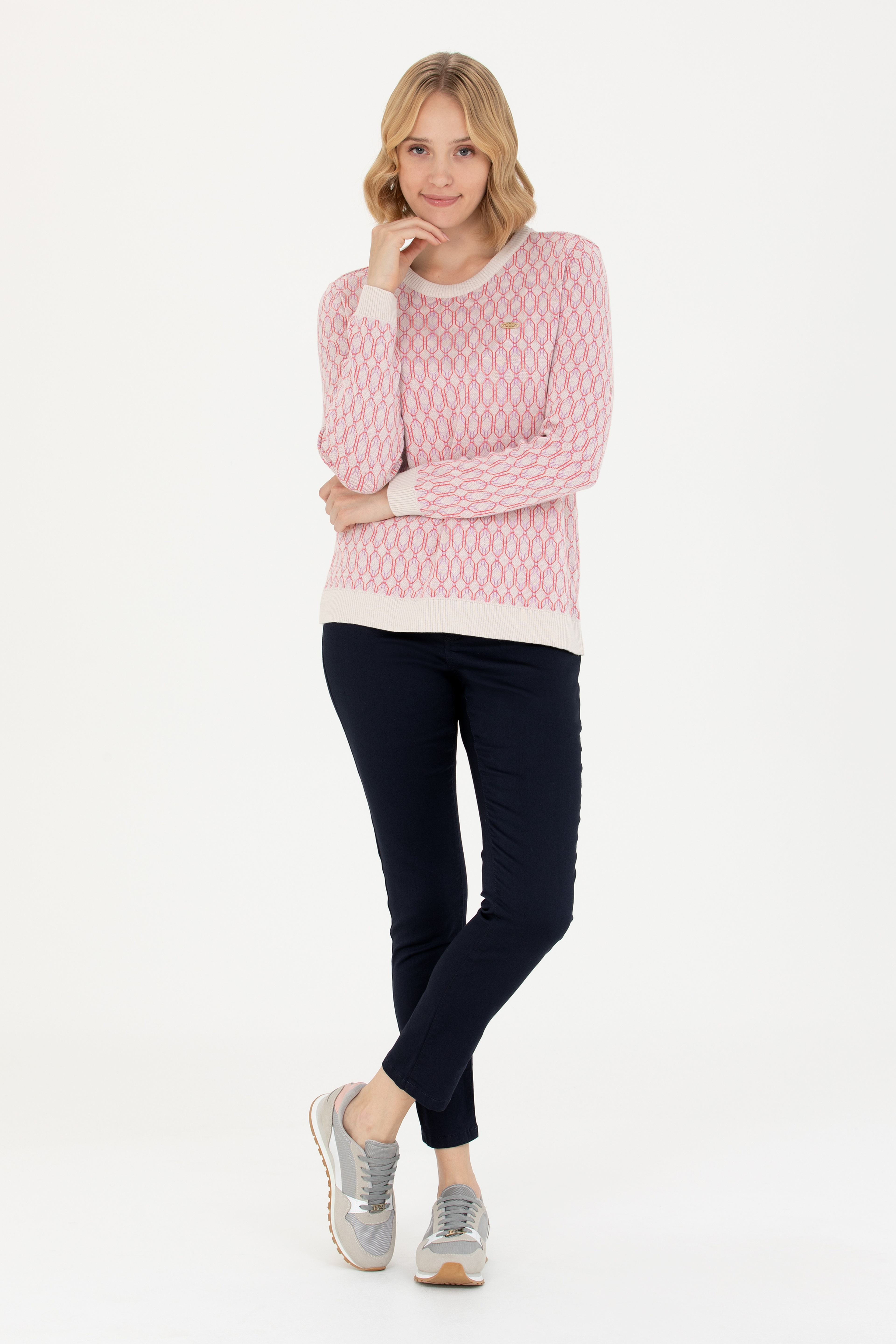 Kadın Lacivert Toothpick Fit Pantolon - Image 1