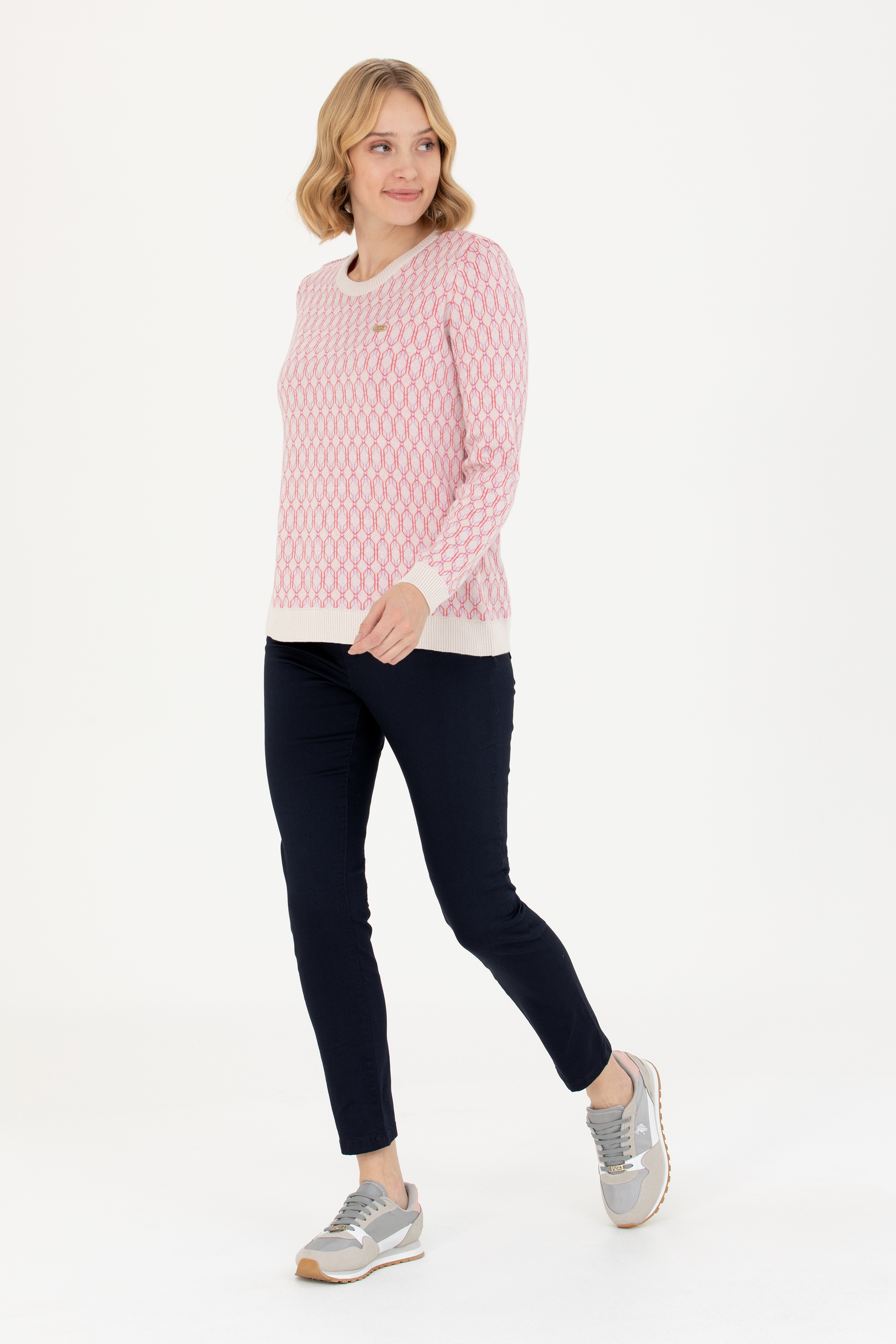 Kadın Lacivert Toothpick Fit Pantolon - Image 3