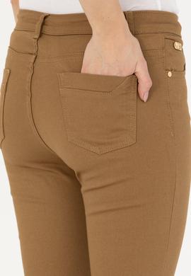 Kadın Açık Haki Kanvas Pantolon - 50272078034