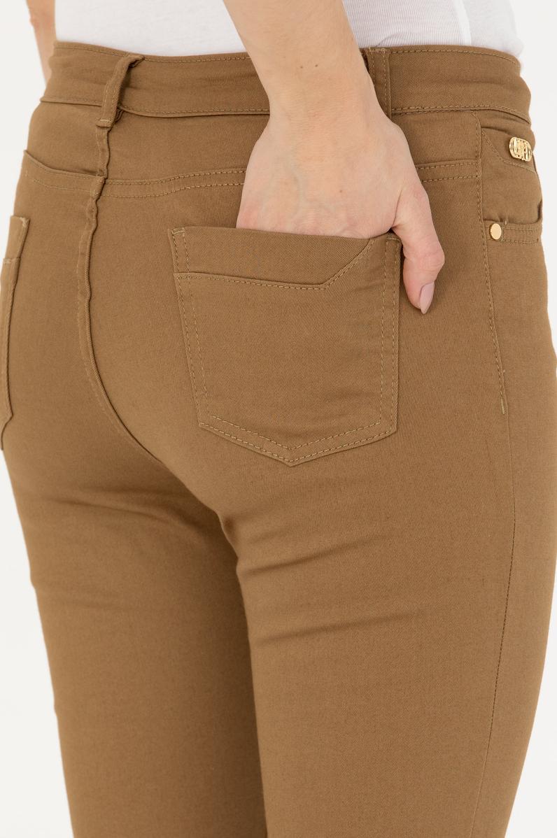 Kadın Açık Haki Kanvas Pantolon