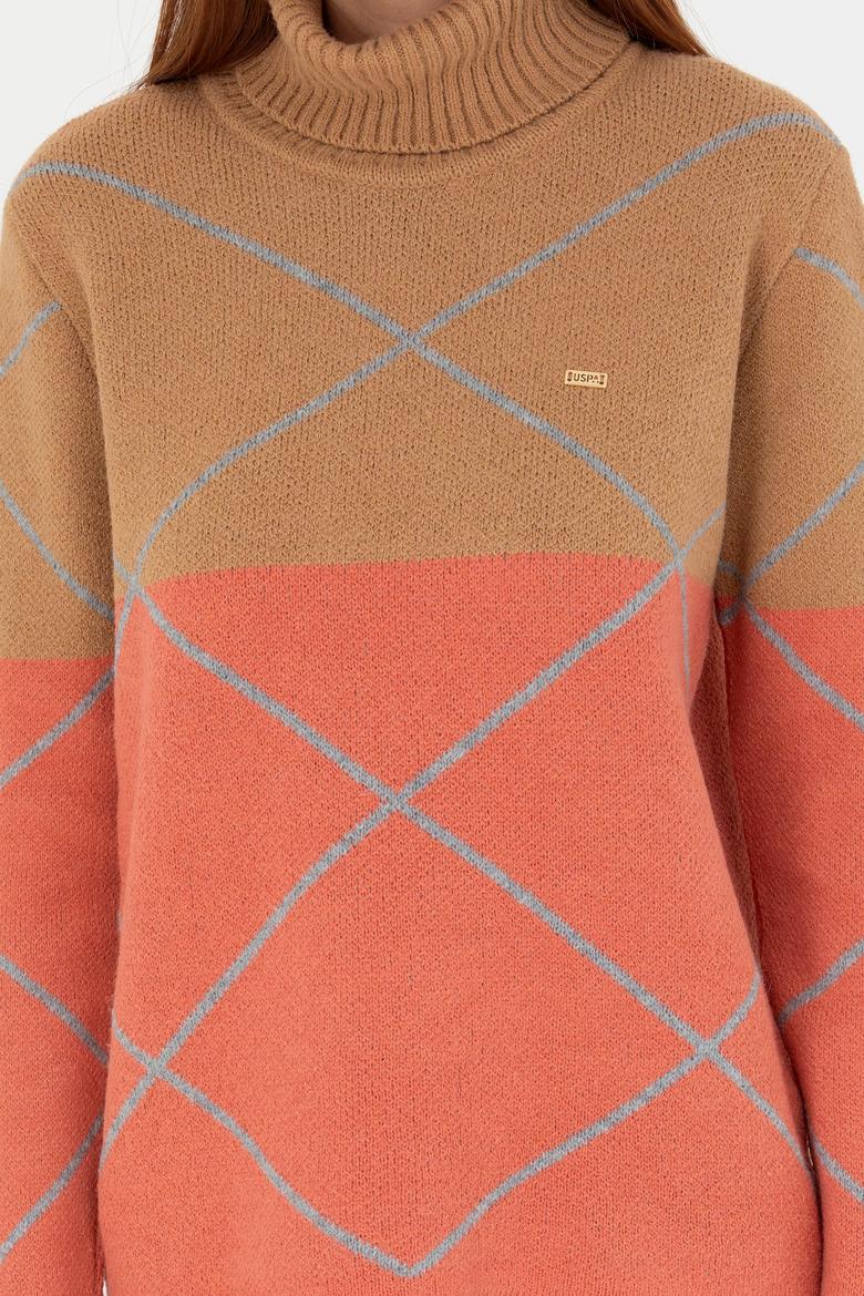 Kadın Kum Balıkçı Yaka Kazak - 50272044032