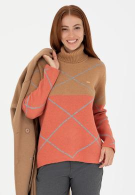 Kadın Kum Balıkçı Yaka Kazak - 50272044032