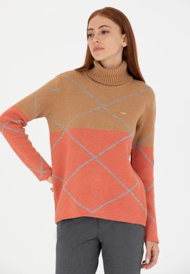 Kadın Kum Balıkçı Yaka Kazak - 50272044032