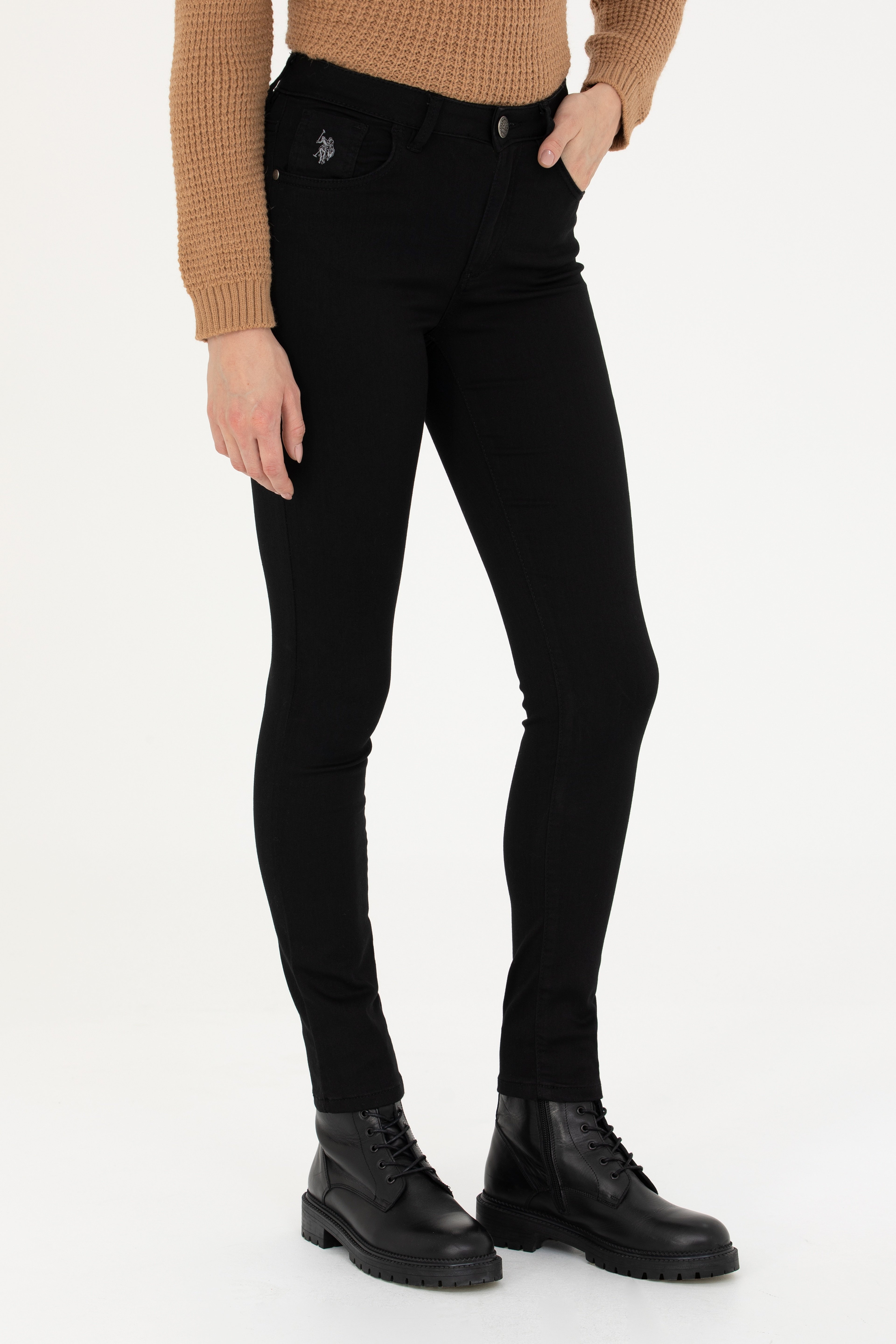 Kadın Siyah Jean Pantolon - Image 2