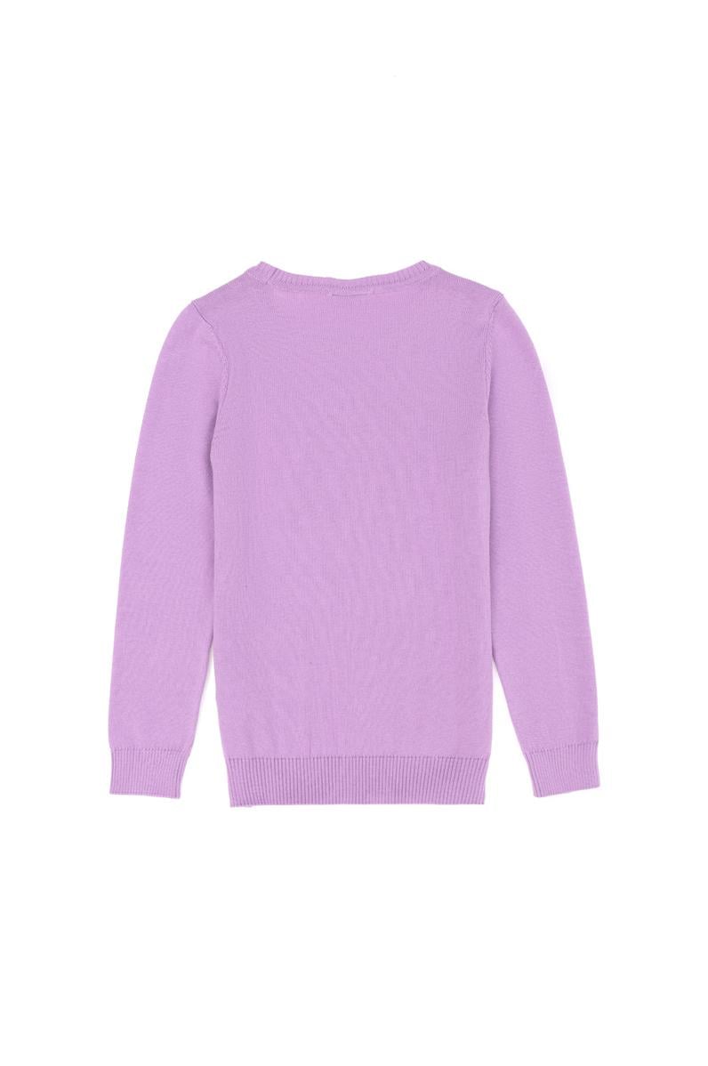 Kız Çocuk Lila Basic Kazak