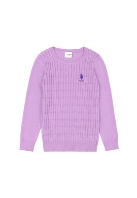 Kız Çocuk Lila Basic Kazak - 50269034026