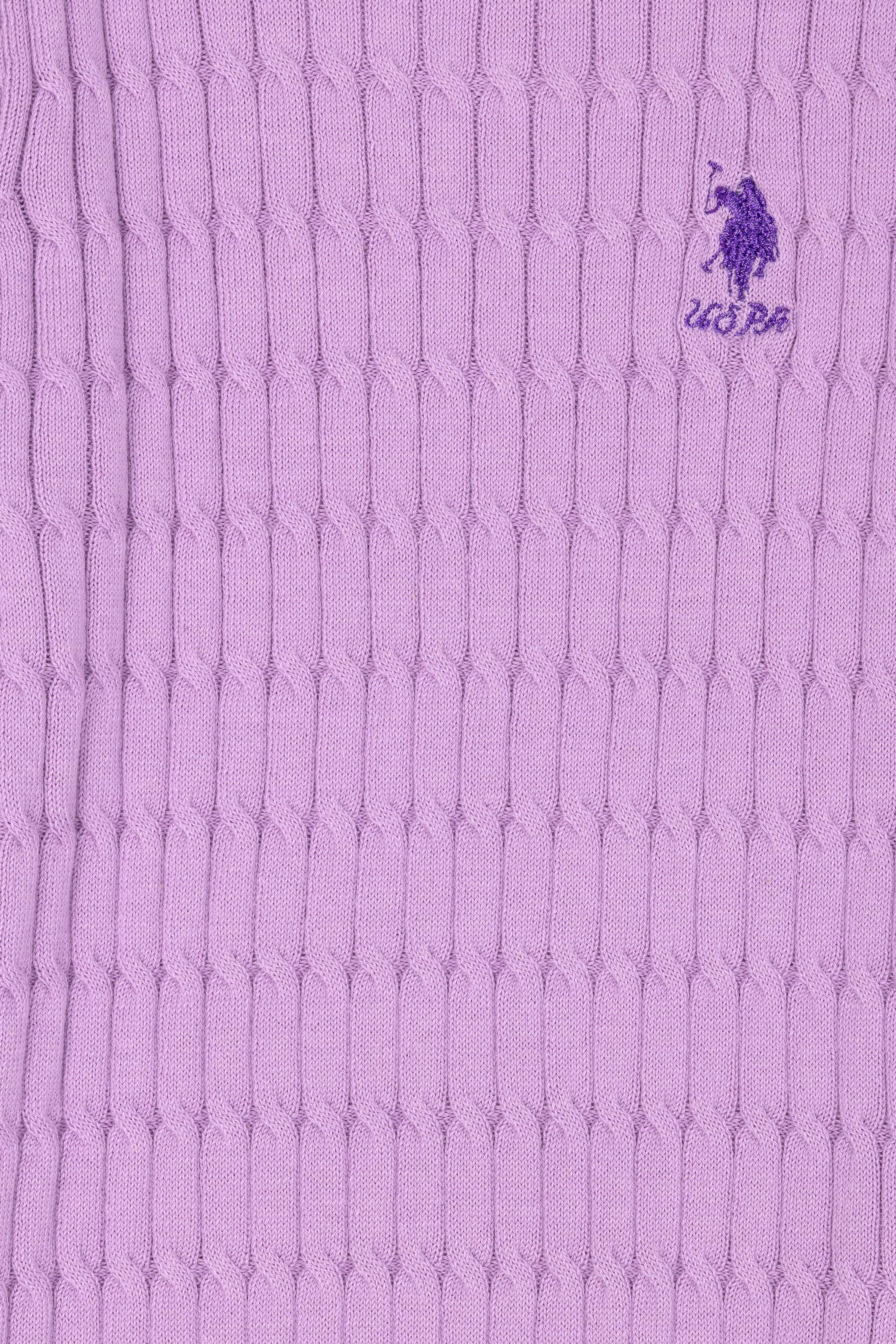 Kız Çocuk Lila Basic Kazak - Image 3