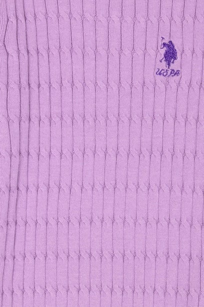 Kız Çocuk Lila Basic Kazak