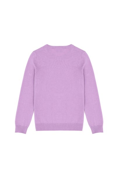 Kız Çocuk Lila Basic Kazak