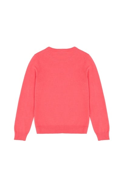 Kız Çocuk Pembe Basic Kazak
