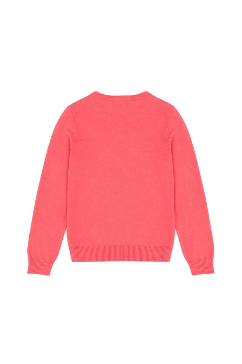 Kız Çocuk Pembe Basic Kazak