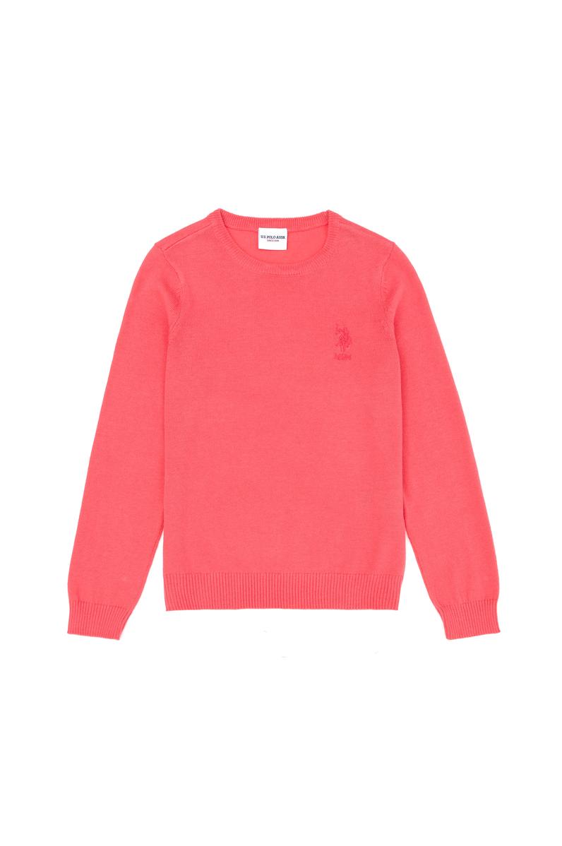 Kız Çocuk Pembe Basic Kazak