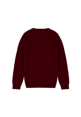 Erkek Çocuk Bordo Basic Kazak - 50269409026