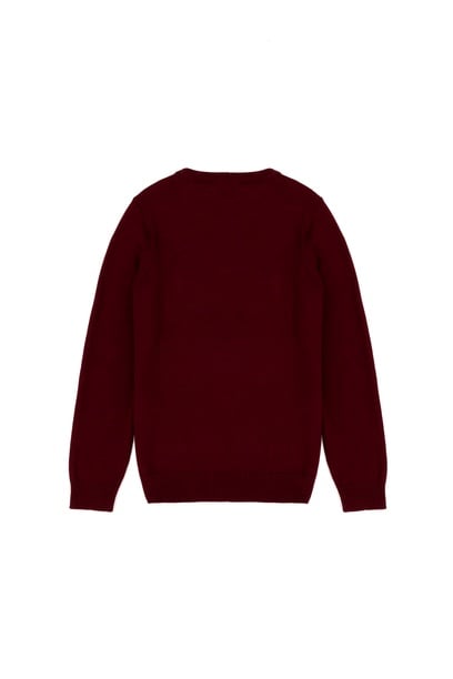 Erkek Çocuk Bordo Basic Kazak