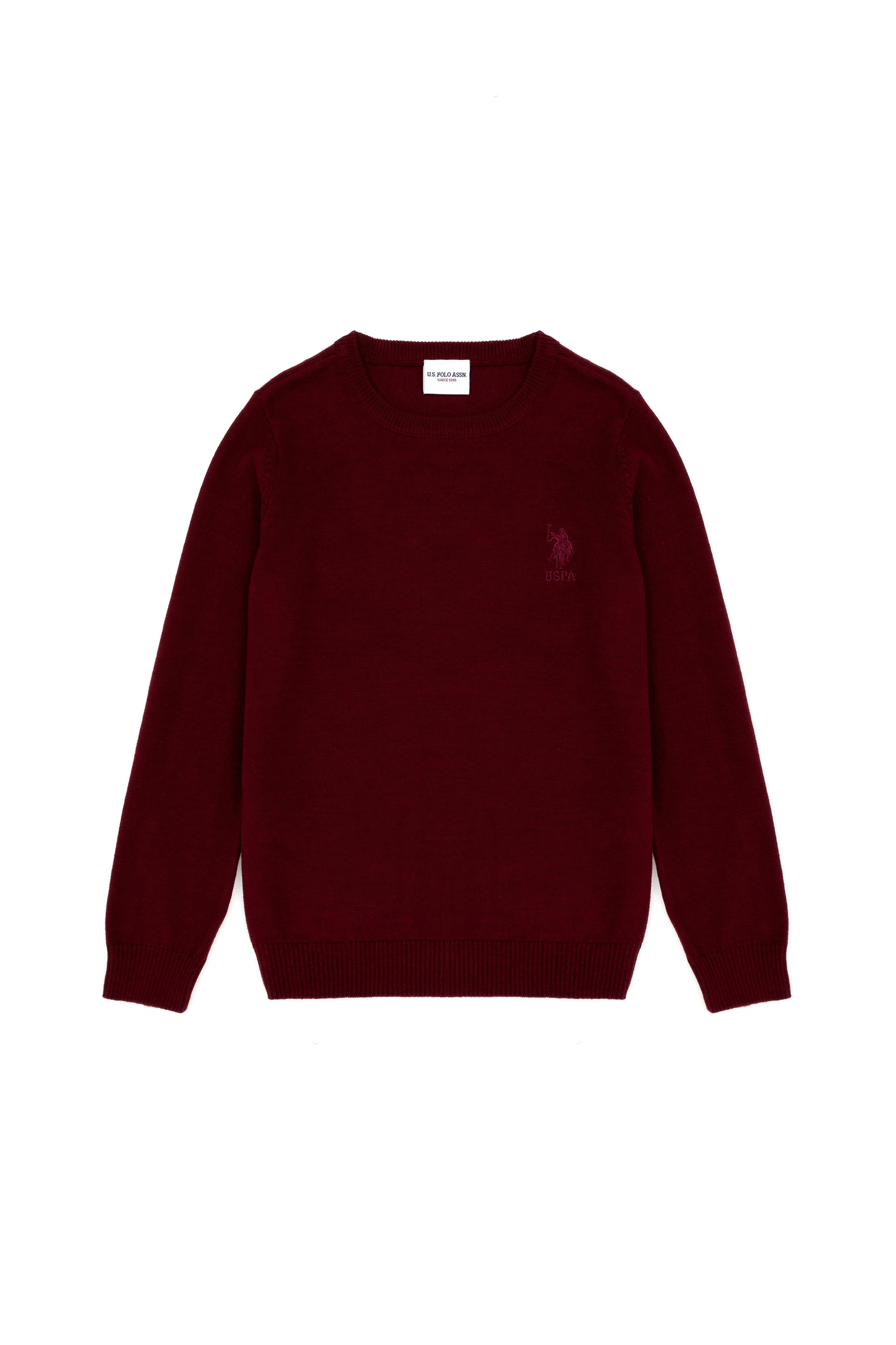 Erkek Çocuk Bordo Basic Kazak - Image 1