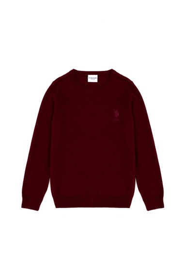 Erkek Çocuk Bordo Basic Kazak