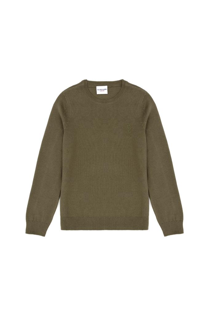 Erkek Çocuk Haki Basic Kazak