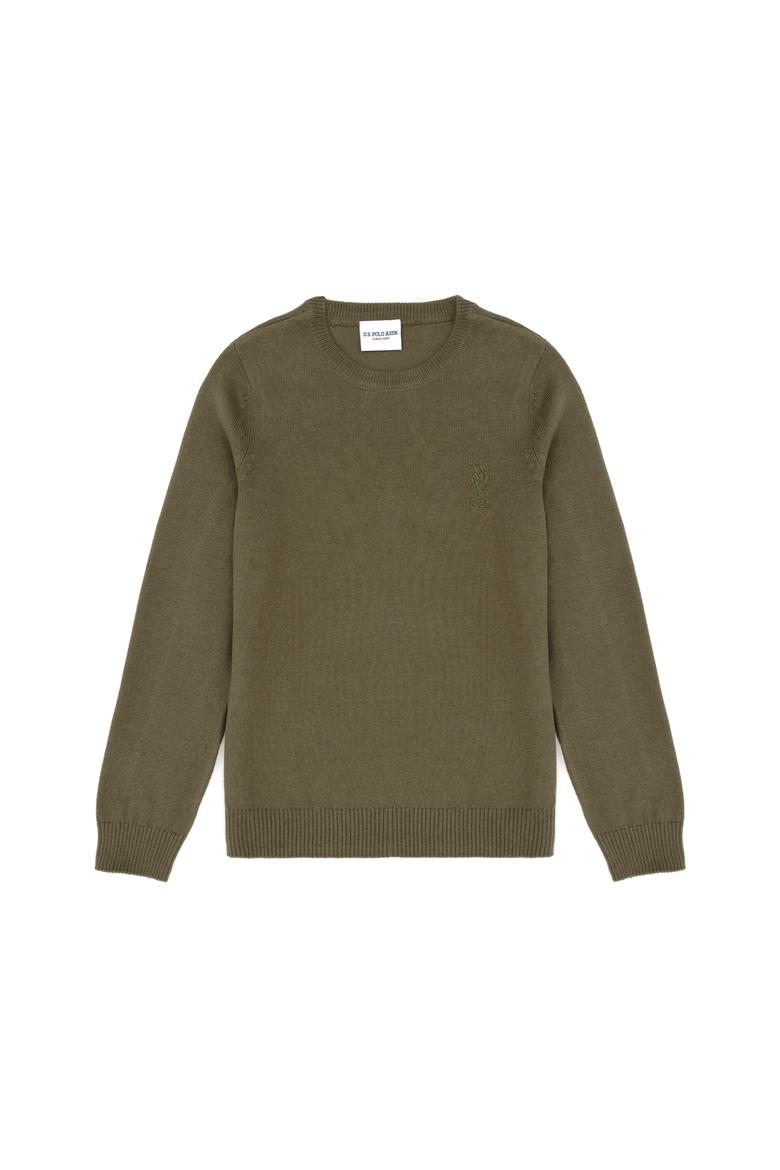 Erkek Çocuk Haki Basic Kazak