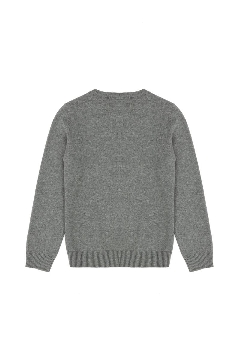 Erkek Çocuk Gri Melanj Basic Kazak