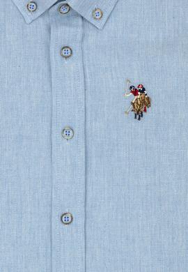 Erkek Çocuk Açık Mavi Uzun Kollu Gömlek - 50271301021