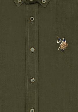 Erkek Çocuk Haki Uzun Kollu Basic Gömlek - 50271303237