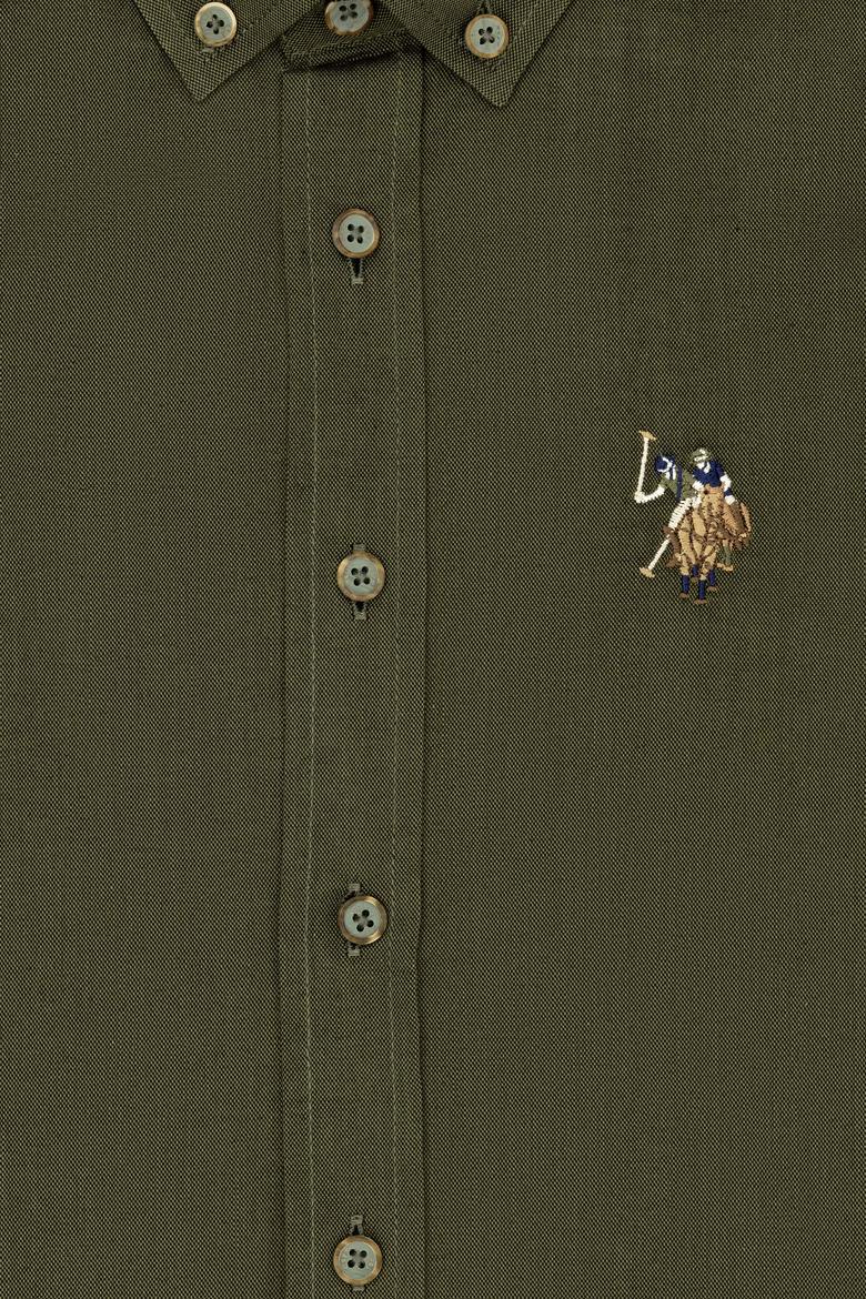 Erkek Çocuk Haki Uzun Kollu Basic Gömlek - 50271303237
