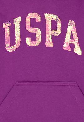 Kız Çocuk Violet Basic Kapüşonlu Sweatshirt - 50272615126