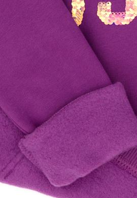 Kız Çocuk Violet Basic Kapüşonlu Sweatshirt - 50272615126