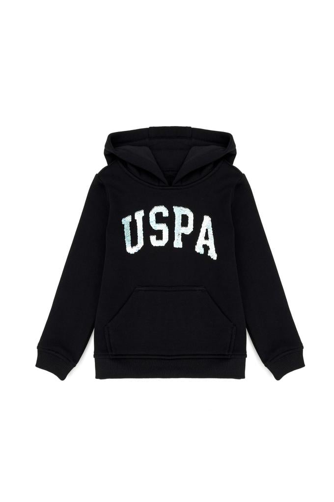 Kız Çocuk Siyah Basic Sweatshirt
