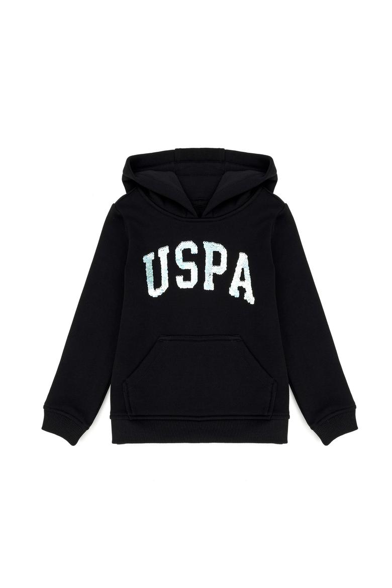 Kız Çocuk Siyah Basic Sweatshirt