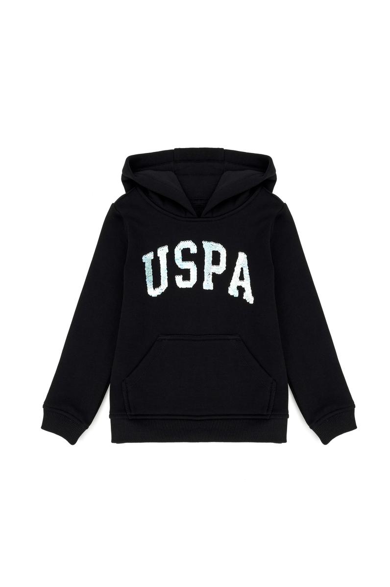 Kız Çocuk Siyah Basic Sweatshirt