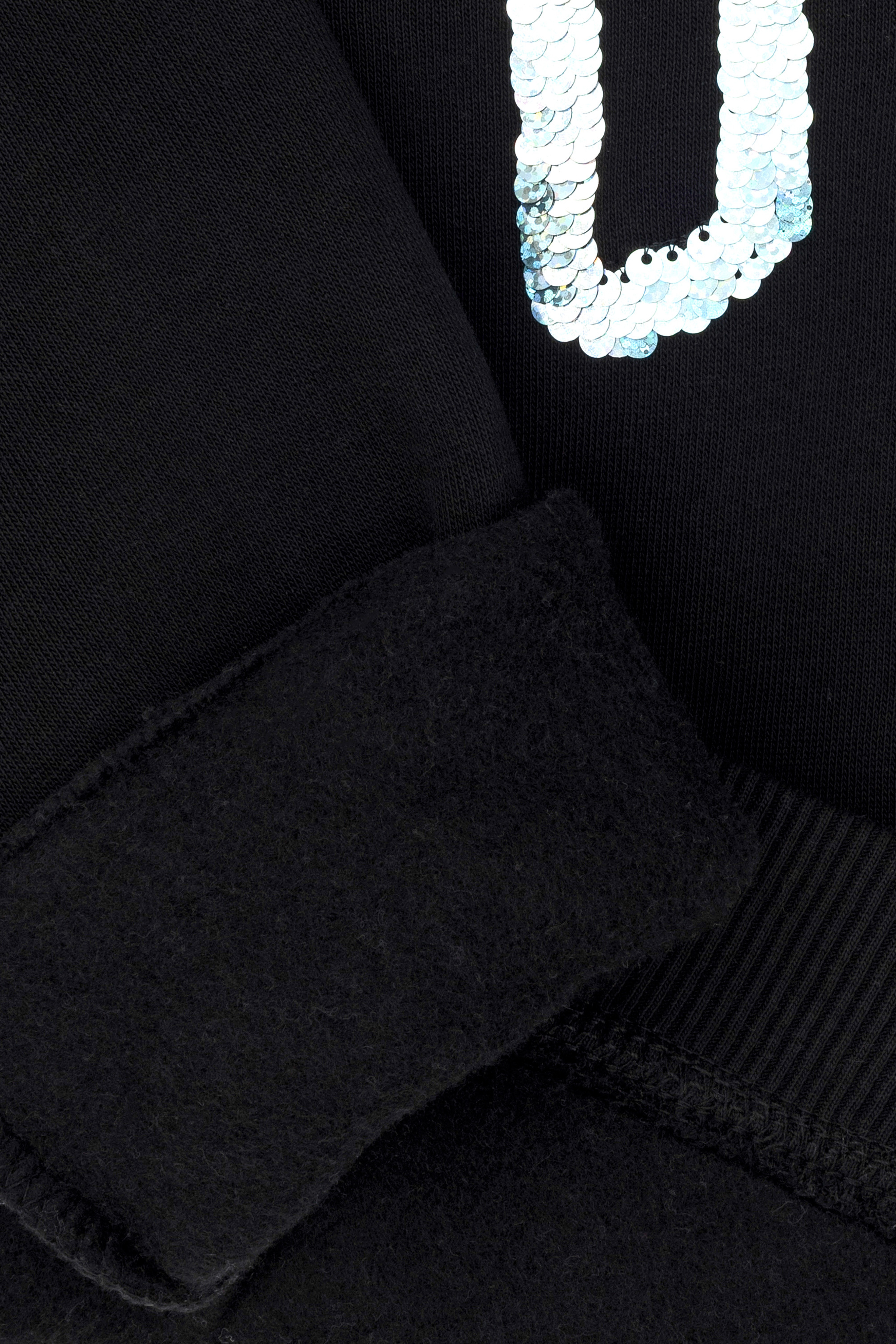 Kız Çocuk Siyah Basic Sweatshirt - Image 4