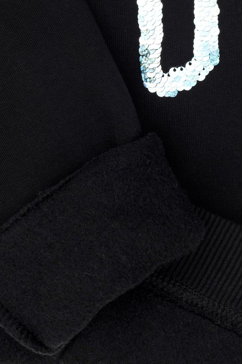 Kız Çocuk Siyah Basic Sweatshirt - 50272615144