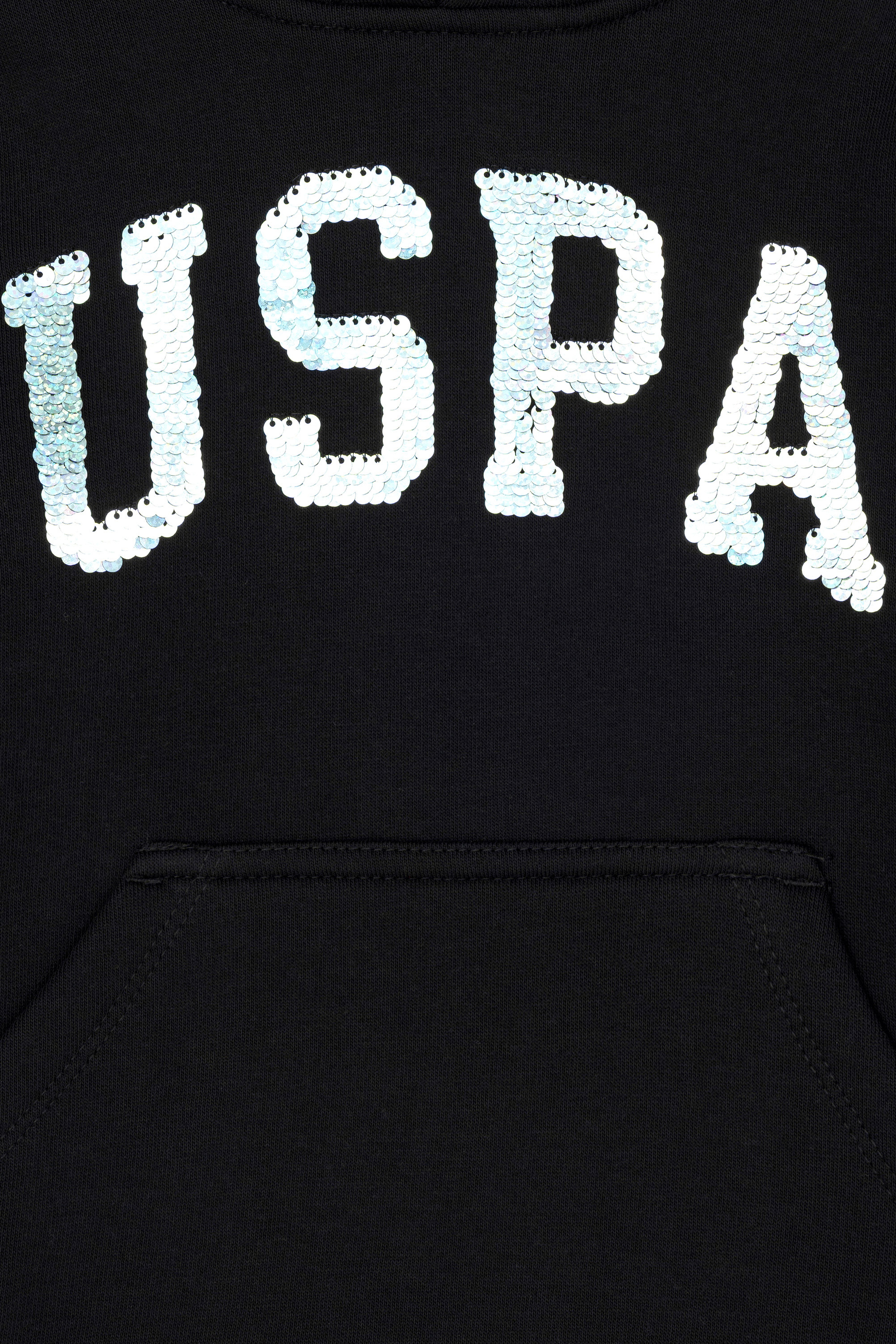 Kız Çocuk Siyah Basic Sweatshirt - Image 3